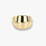 Modern Overlap Statement Gold Ring