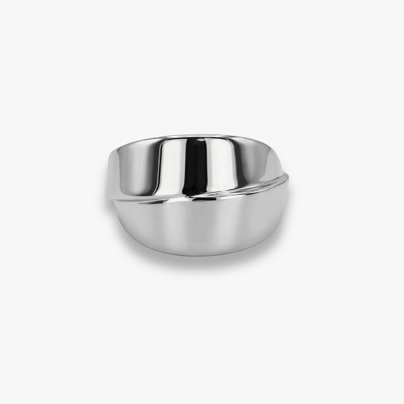 Modern Overlap Statement Gold Ring