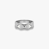 Solid Gold Pyramid Ring