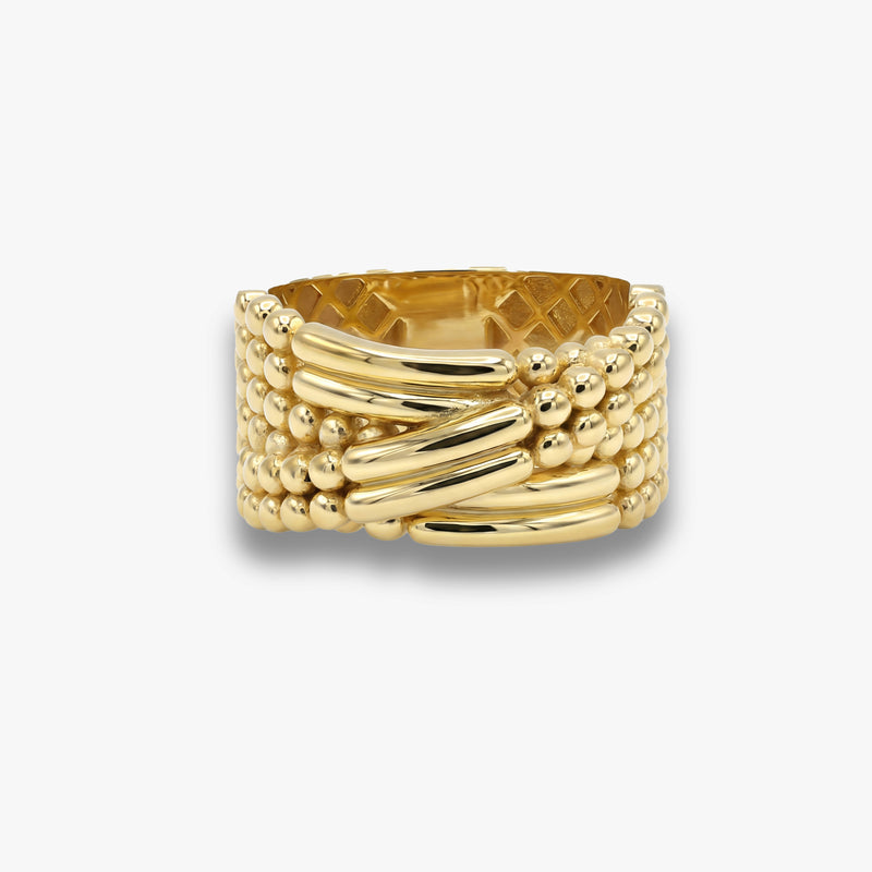 Gold Wide Statement Ring