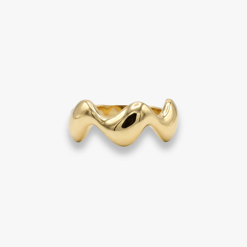 Gold Wave Ring
