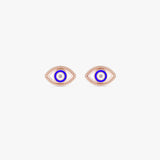 Gold Evil Eye Stud Earrings