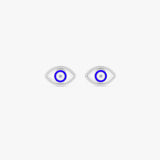 Gold Evil Eye Stud Earrings