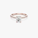 Cushion Cut Solitaire Engagement Ring