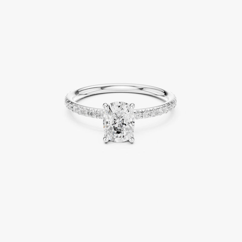 Cushion Cut Solitaire Engagement Ring
