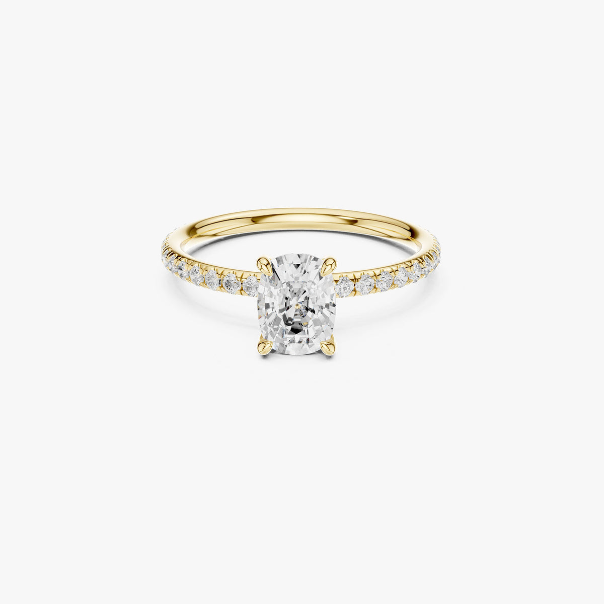 Cushion Cut Solitaire Engagement Ring