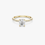 Cushion Cut Solitaire Engagement Ring
