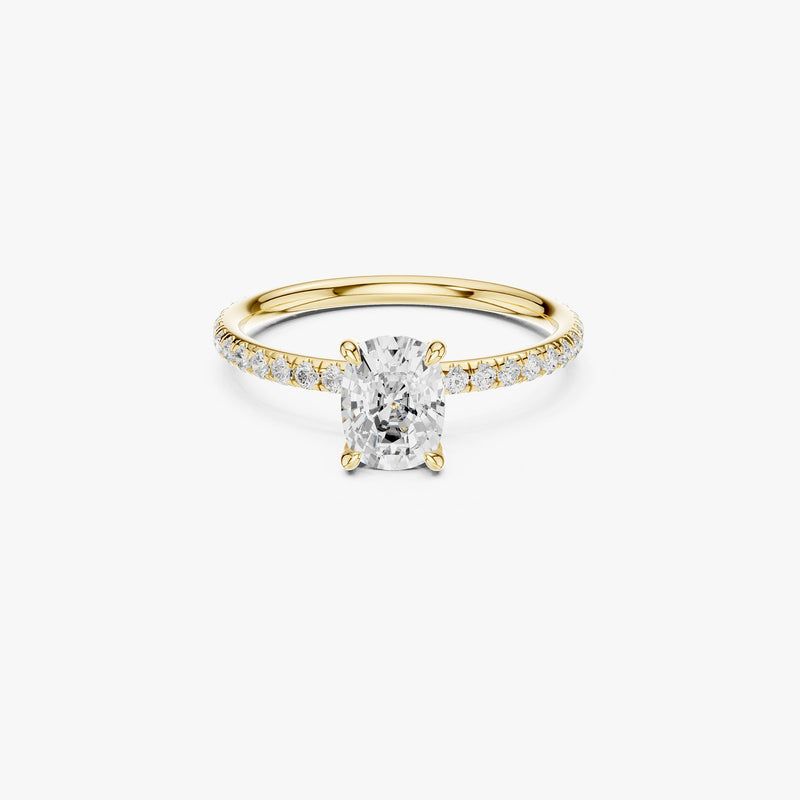 Cushion Cut Solitaire Engagement Ring