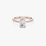 Oval Cut Engagement Diamond Ring