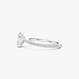Oval Cut Engagement Diamond Ring