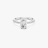 Oval Cut Engagement Diamond Ring