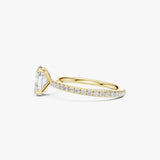 Oval Cut Engagement Diamond Ring