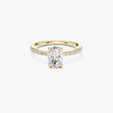 Oval Cut Engagement Diamond Ring