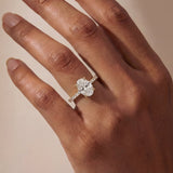 Oval Cut Engagement Diamond Ring