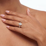 Oval Cut Engagement Diamond Ring