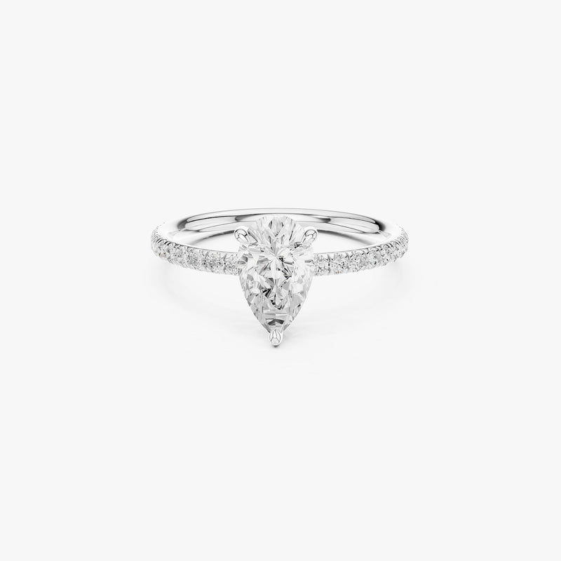 Pear Cut Solitaire Ring
