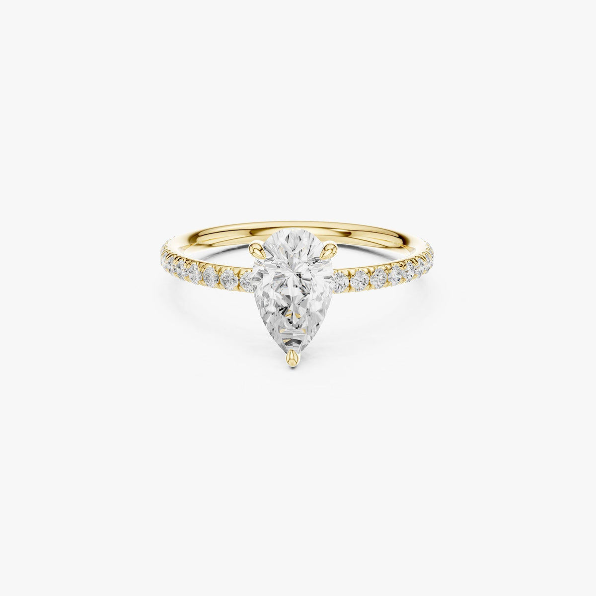 Pear Cut Solitaire Ring