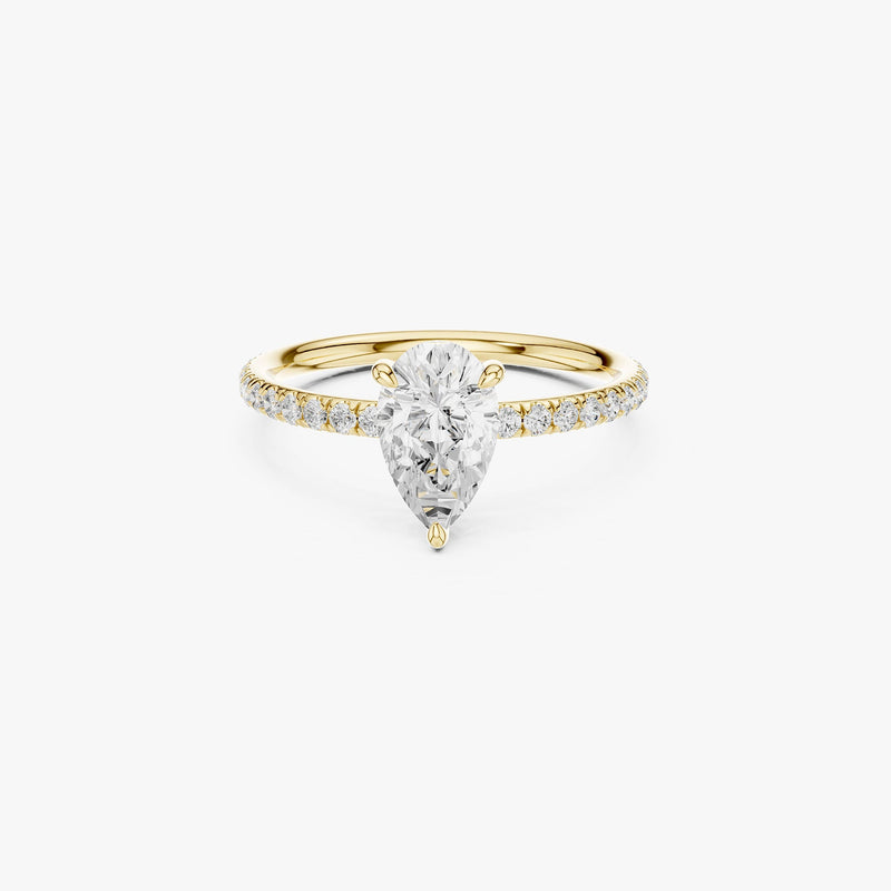Pear Cut Solitaire Ring