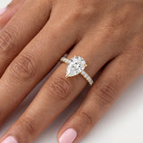 Pear Cut Solitaire Ring
