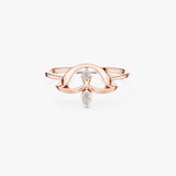 Nature Inspired Leaf Ring