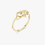 Nature Inspired Leaf Ring