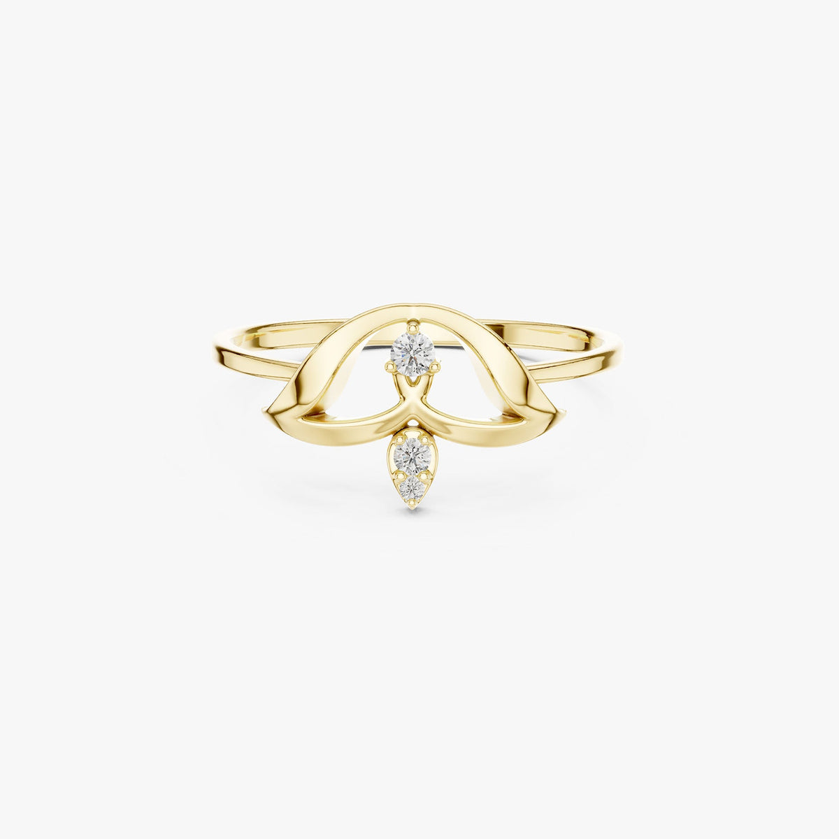 Nature Inspired Leaf Ring