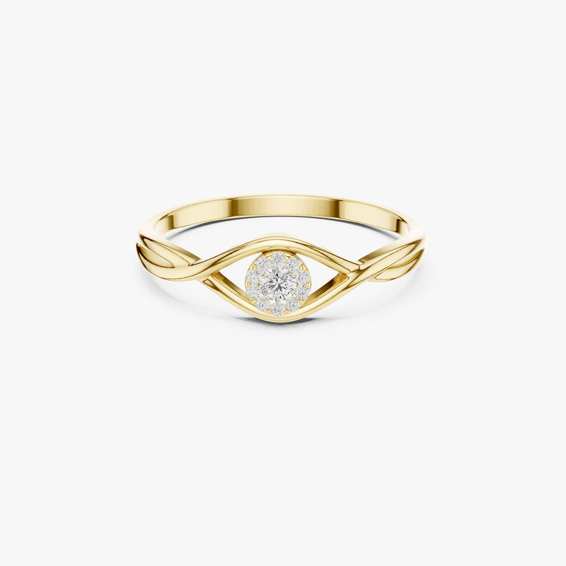 Gold Infinity Diamond Ring