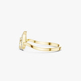Gold Lotus Diamond Ring