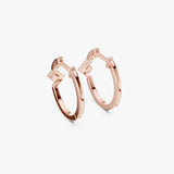 Geometric Gold Huggie Earrings