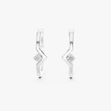 Geometric Gold Huggie Earrings