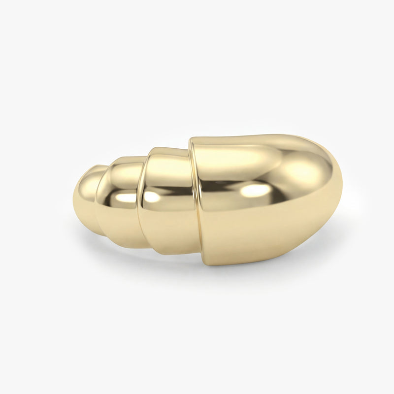 Gold Modern Dome Ring