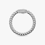Solid Gold Miami Cuban Bracelet with Diamond Clasp – 9mm