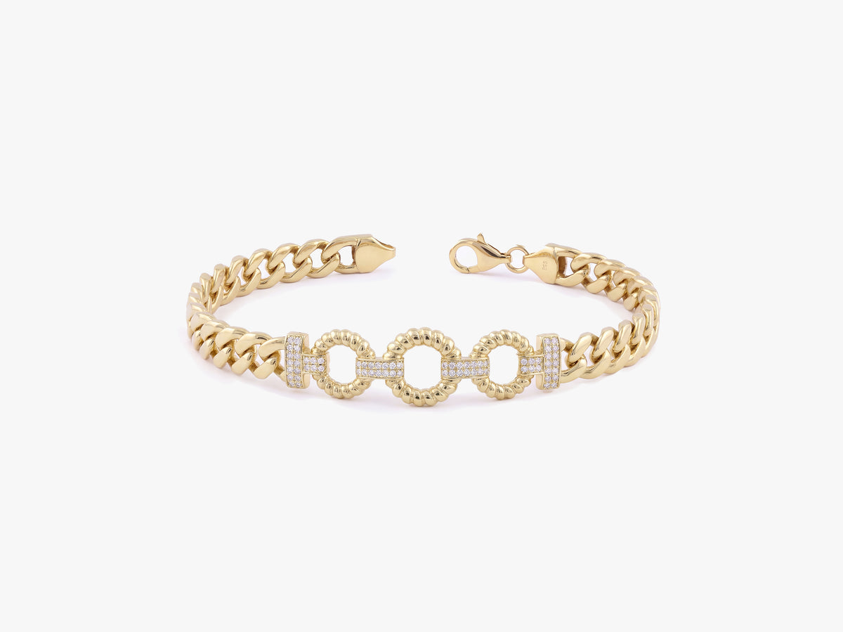 Diamond Statement Link Bracelet