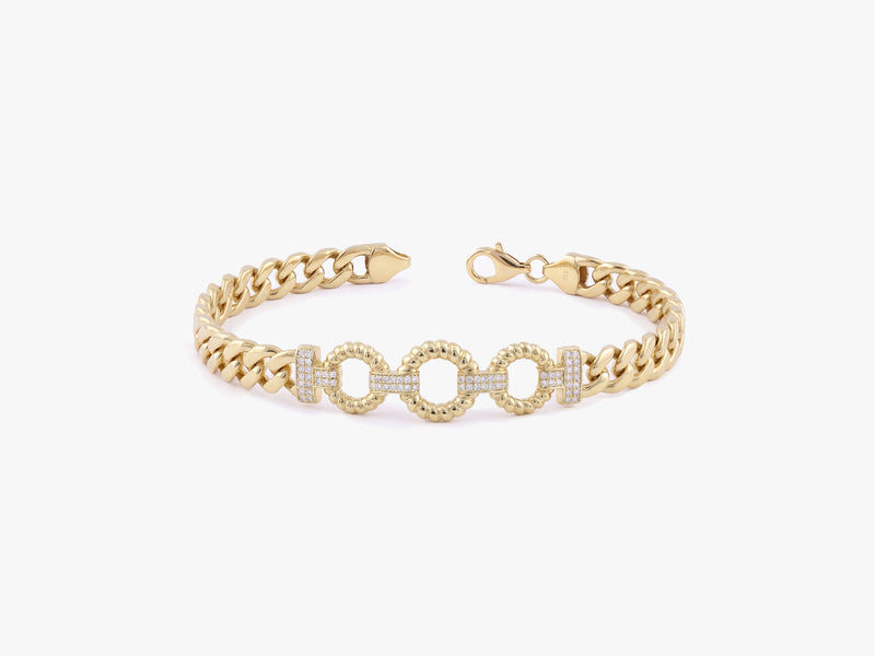 Diamond Statement Link Bracelet