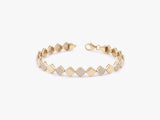 Diamond Tile Bracelet in Gold