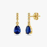 Pear Drop Earrings in Gold