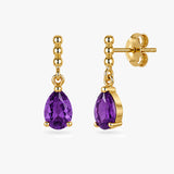 Pear Drop Earrings in Gold