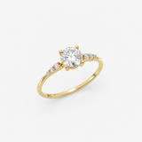Diamond Solitaire Ring in Gold