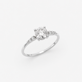 Diamond Solitaire Ring in Gold
