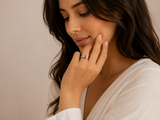 Amethyst Ring in Gold with Marquise Diamonds