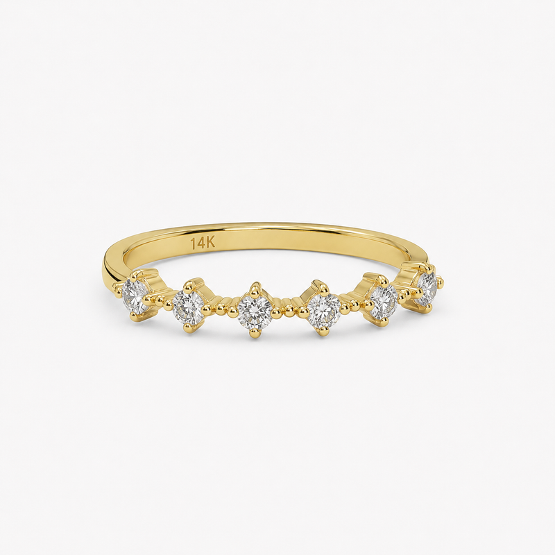 Petite Diamond Ring in Gold