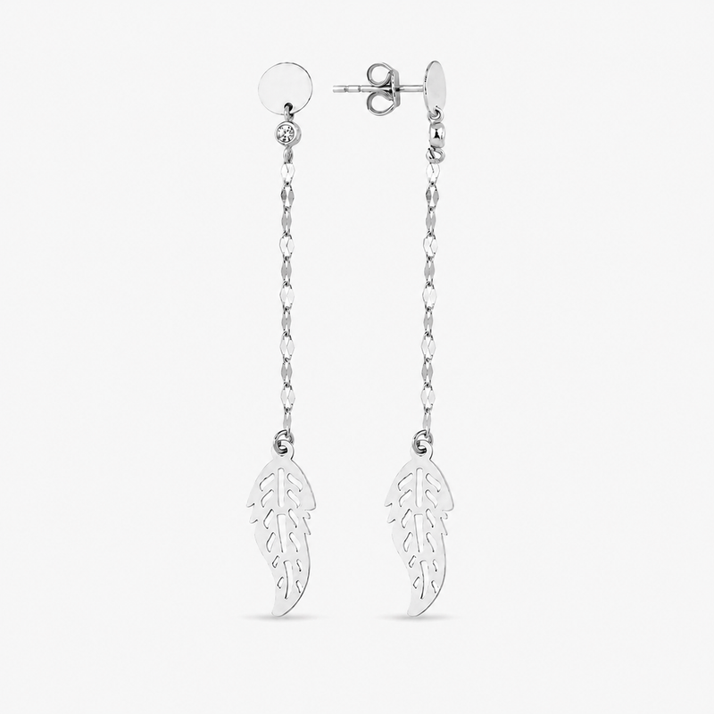 Gold Leaf Dangle Earrings