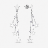 Gold Star Cascade Drop Earrings