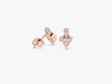 Vintage Inspired Diamond Stud Earrings