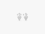 Vintage Inspired Diamond Stud Earrings