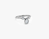 Pear Bezel Diamond Ring in Gold