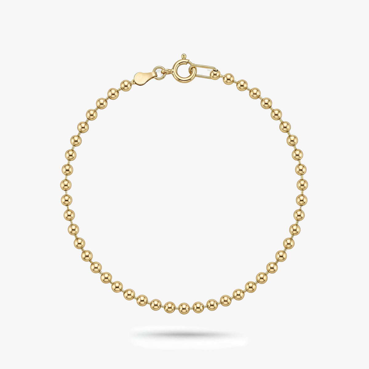 Solid Gold Bead Bracelet