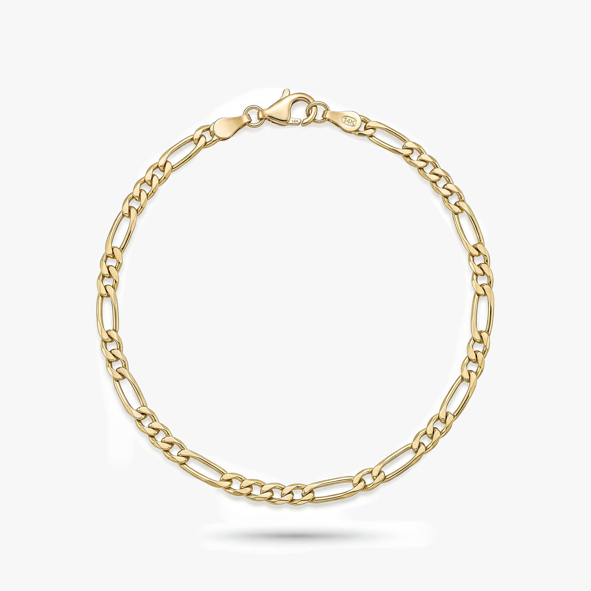 Solid Gold Figaro Bracelet