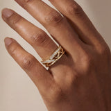 Diamond Wave Ring