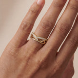 Diamond Wave Ring